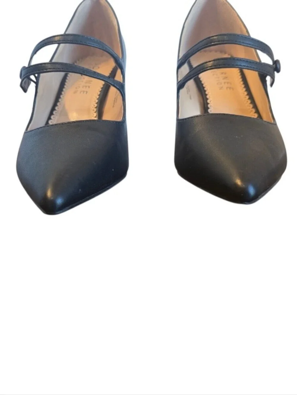 Journee Collection Sidney Black Faux Leather Mary Jane Pump 6.5